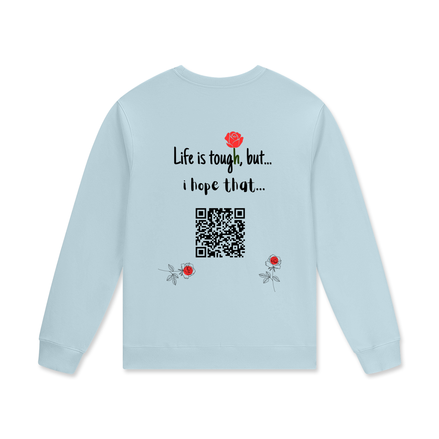ROSE QR Message Sweatshirt
