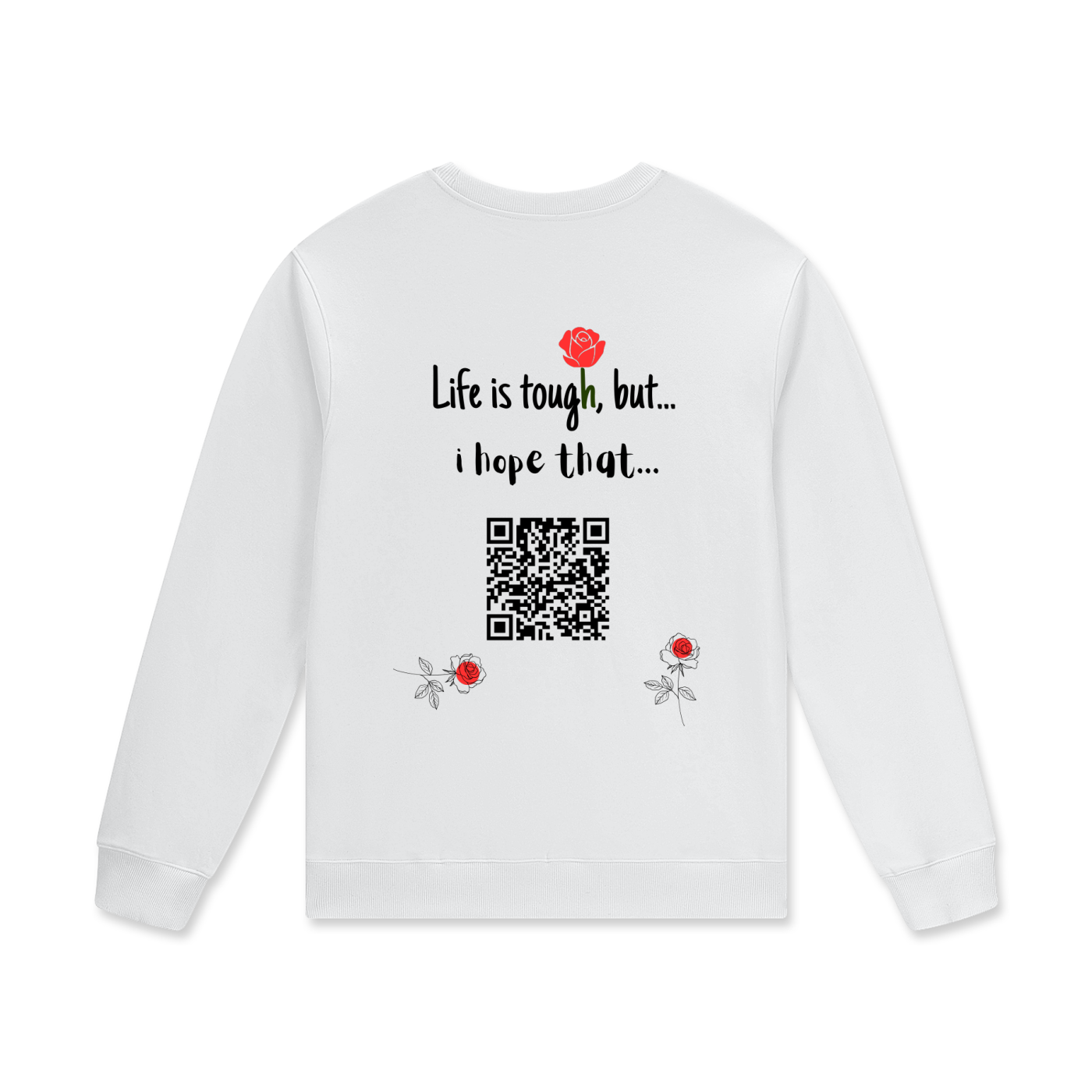 ROSE QR Message Sweatshirt