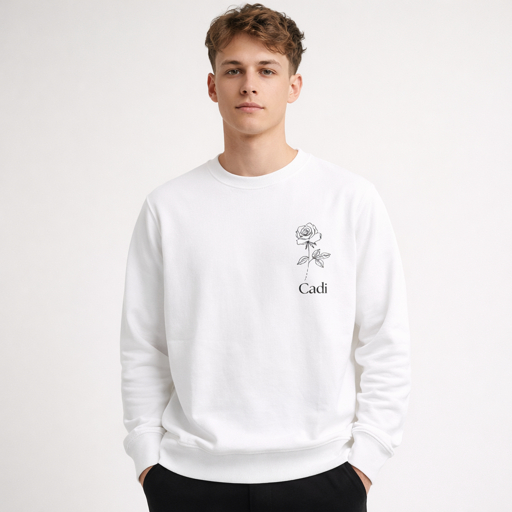ROSE QR Message Sweatshirt